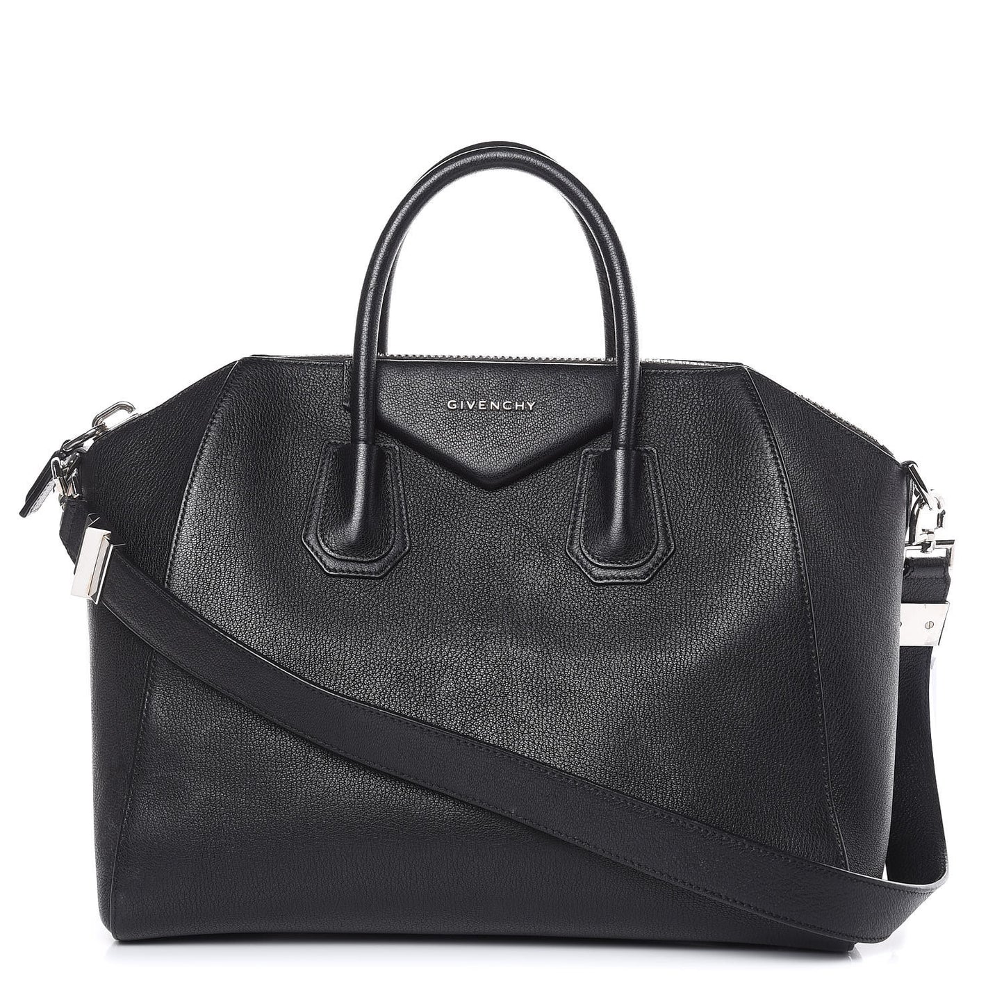 Sugar Goatskin Medium Antigona Black