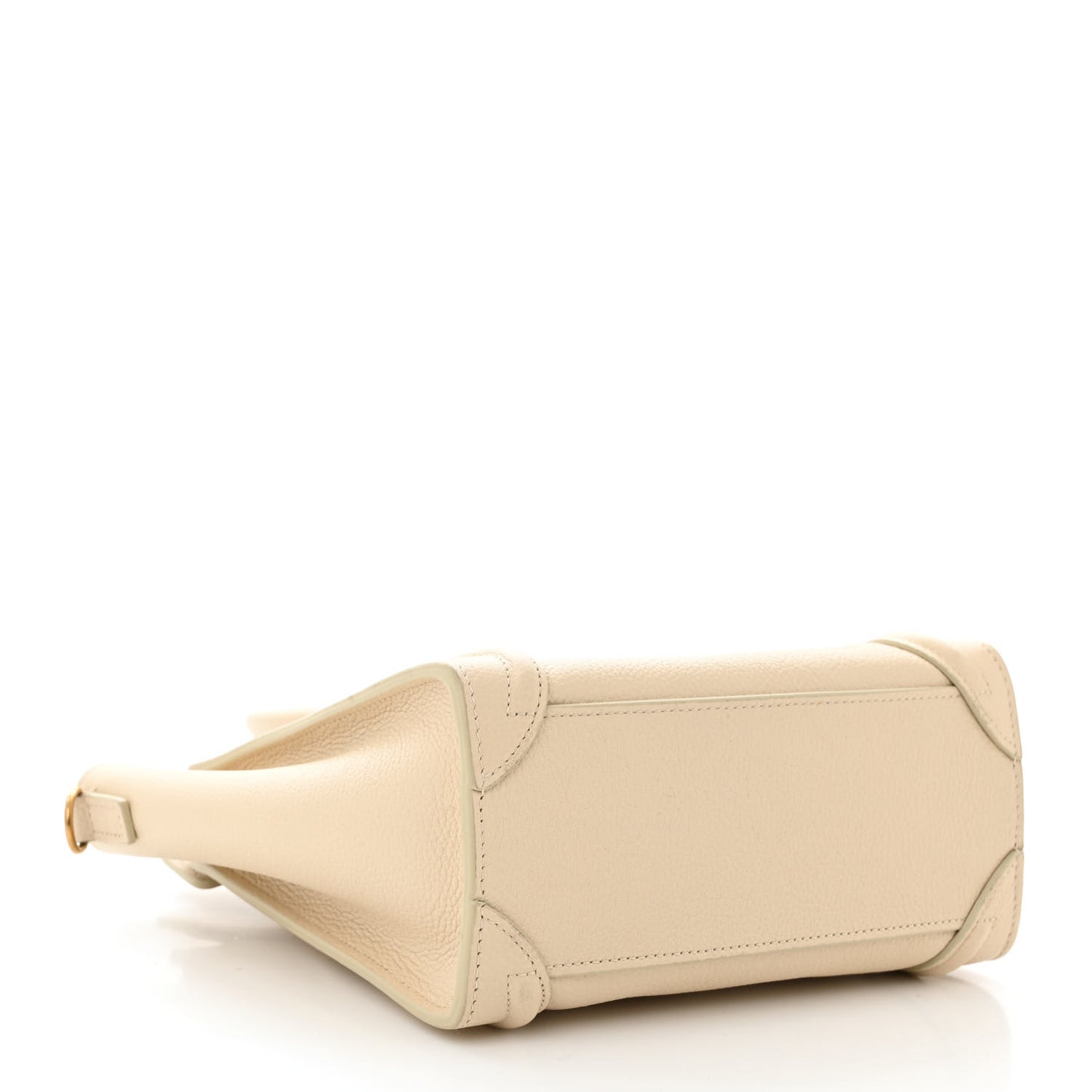 Drummed Calfskin Nano Luggage Ivory
