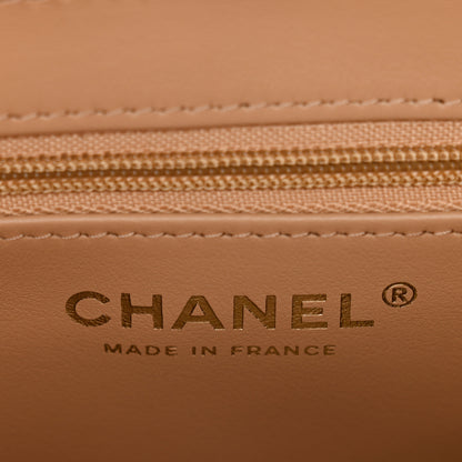 Chanel Braided Raffia Nano Kelly Flap Bag Dark Beige 6 of 11
