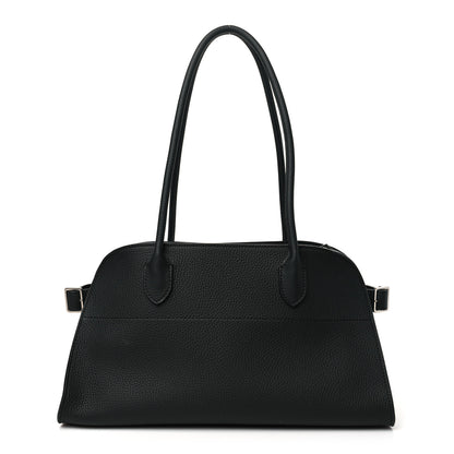 The Row Grained Calfskin Margaux Shoulder 12 Black 1 of 9