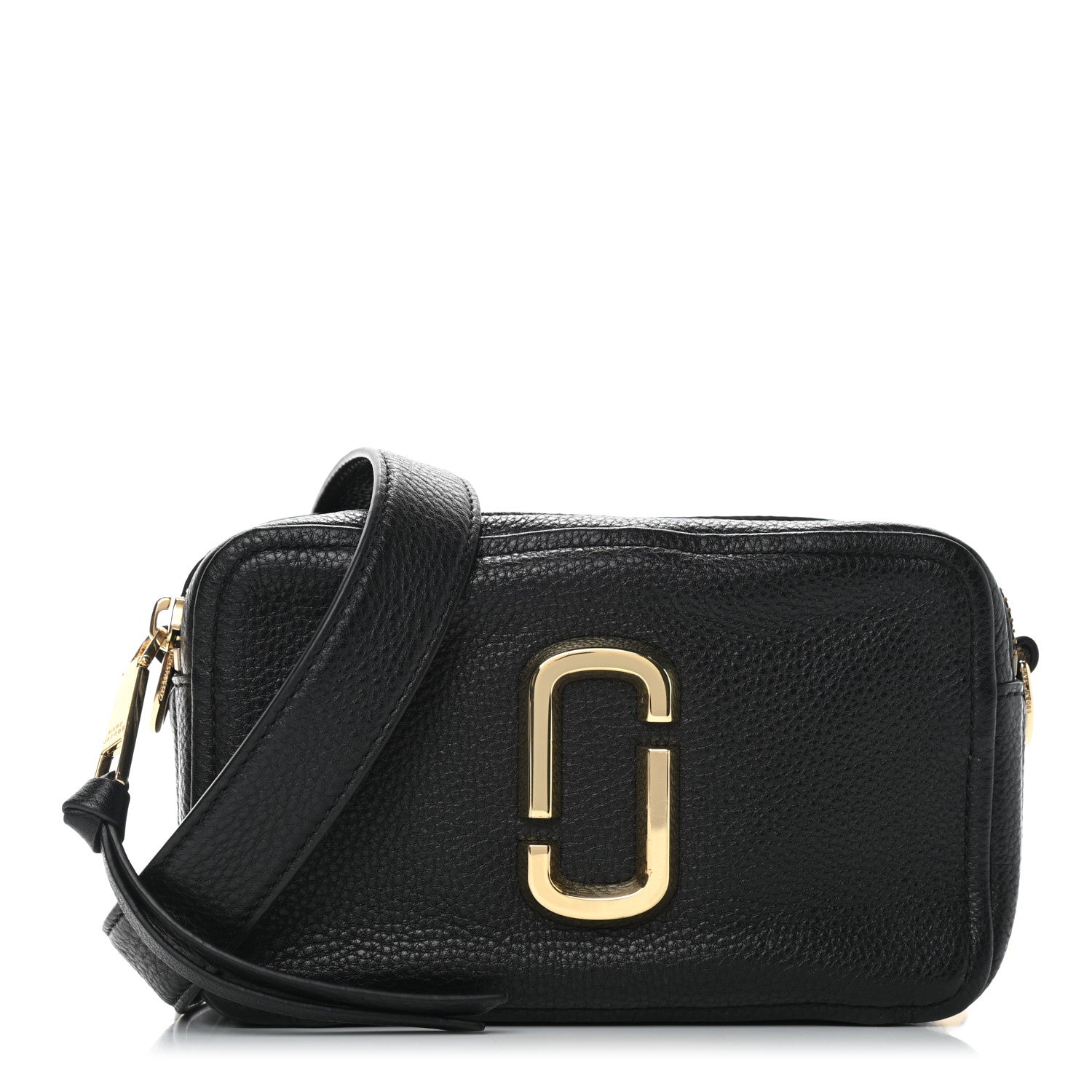 Marc Jacobs Supple Natural Grain Calfskin The Softshot 21 Bag Black 1 of 8