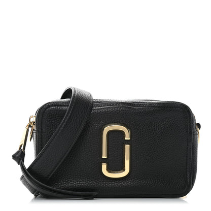 Marc Jacobs Supple Natural Grain Calfskin The Softshot 21 Bag Black 1 of 8