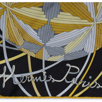 Hermes Silk L'Art du Temari Scarf 90 Black 3 of 6