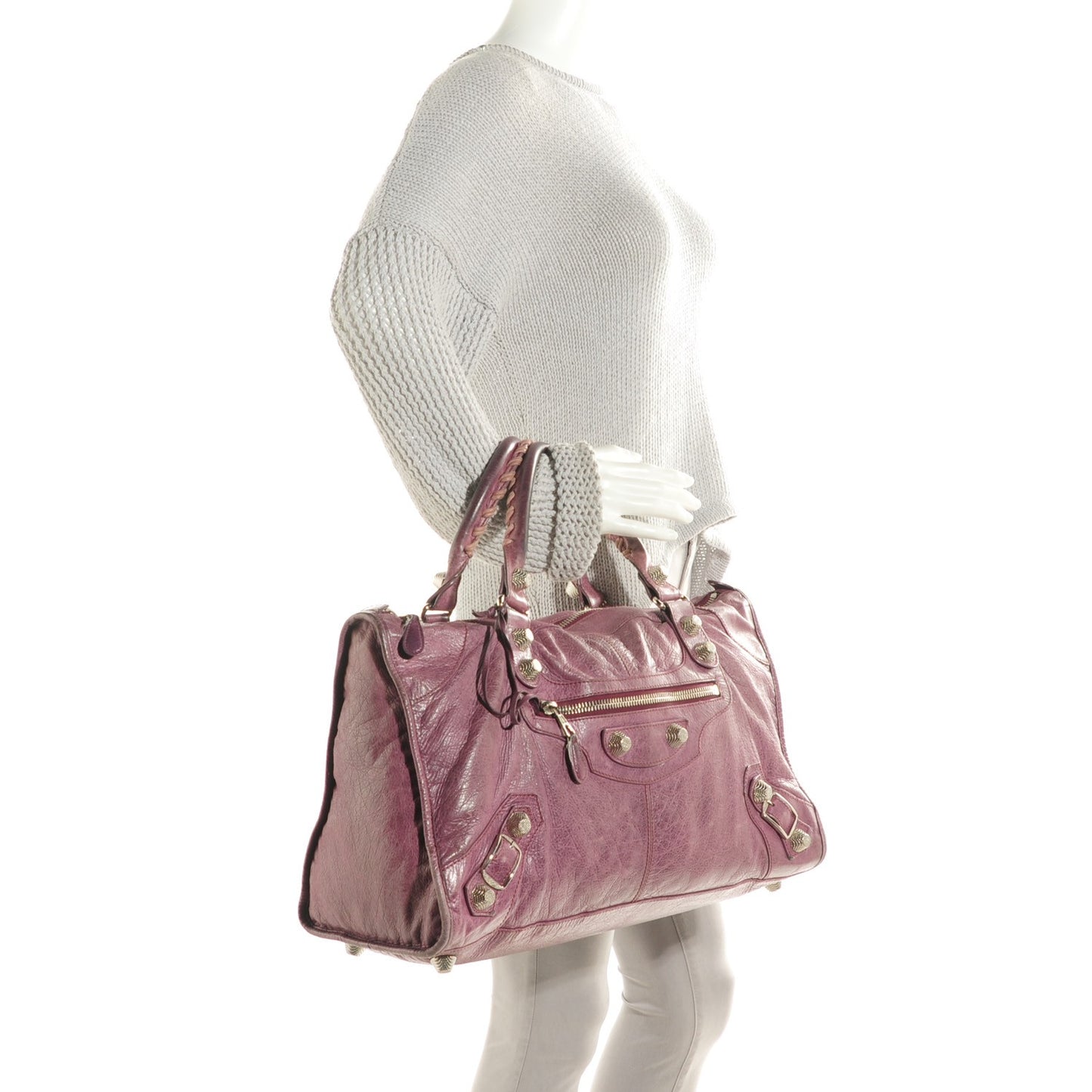 Agneau Giant 21 Silver Hardware Work Murier