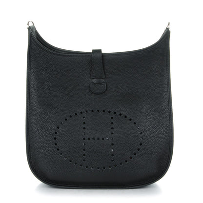 Hermes Taurillon Clemence Evelyne III GM Black 1 of 7