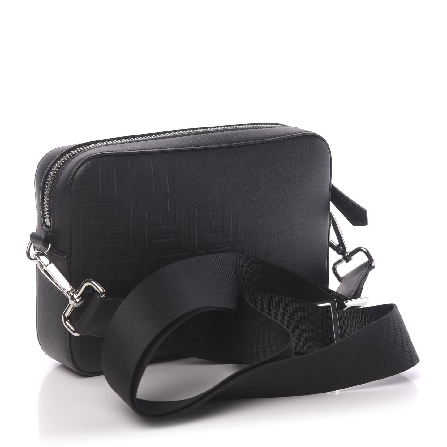 Vitello Grace FF Gradient Embossed Medium Camera Case Black