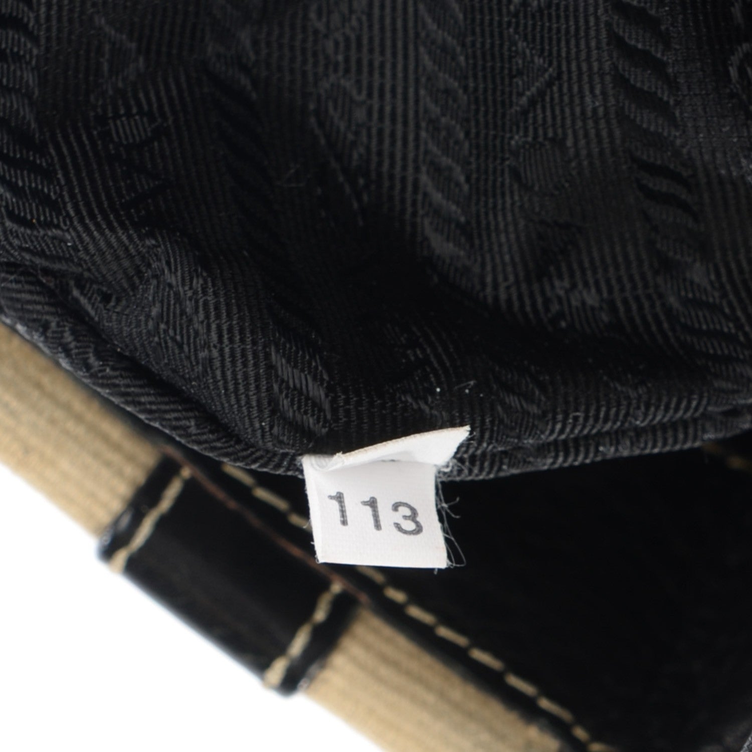 Prada Vitello Daino Stripe Shoulder Bag Nero Black 7 of 12