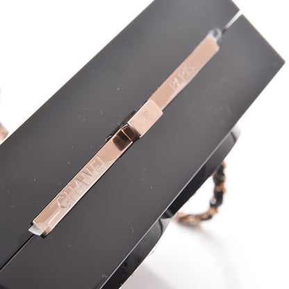 Chanel Plexiglass Crystal CC Minaudiere Clutch Black Copper 9 of 9