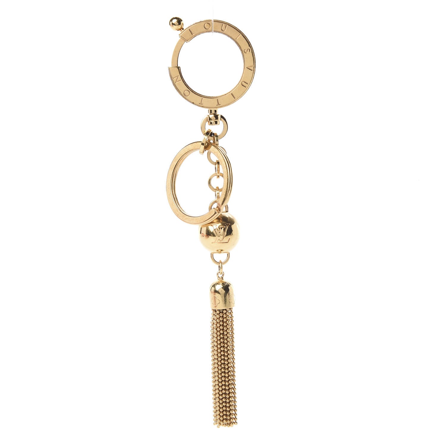 Louis Vuitton Goldtone Swing Key Holder and Bag Charm 1 of 5