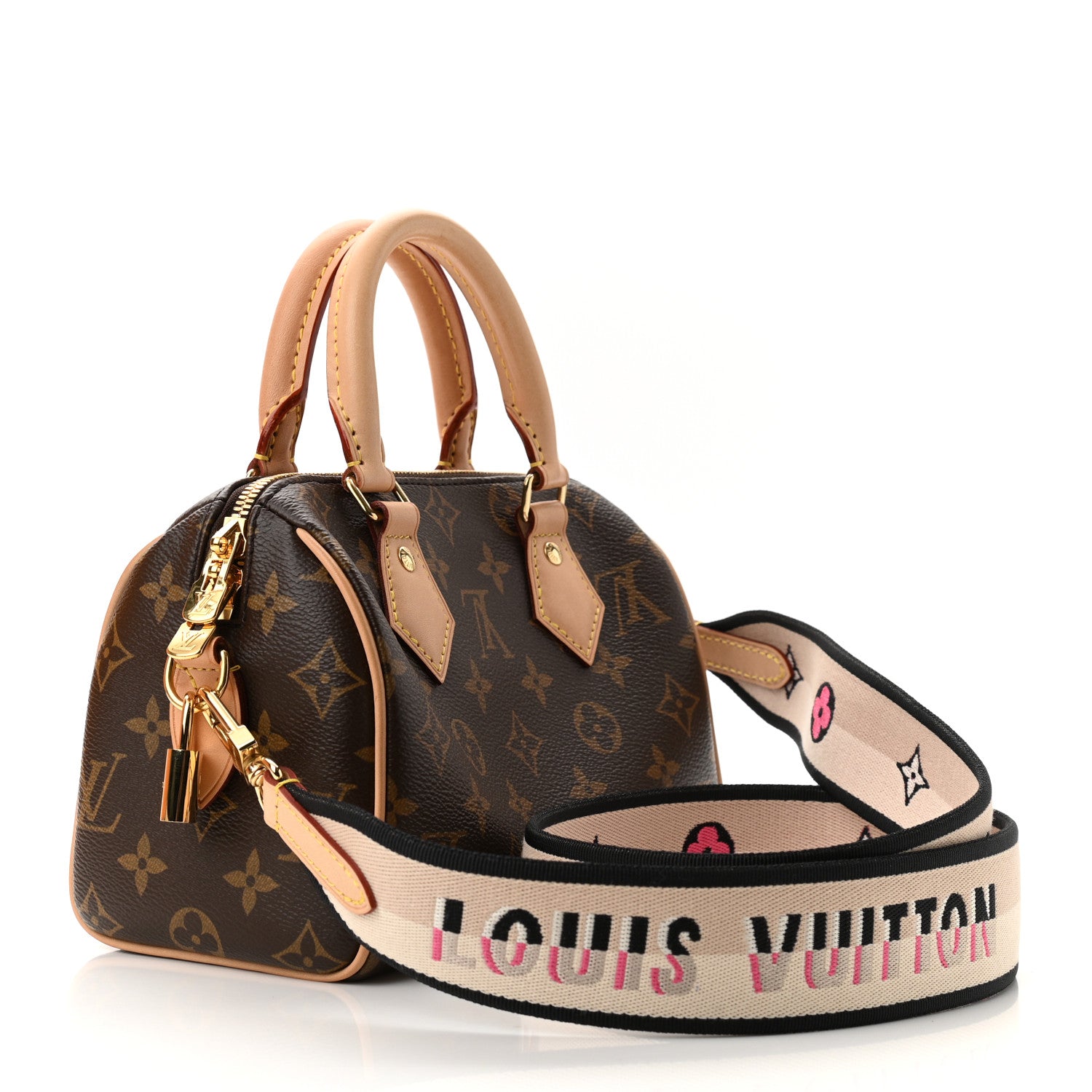 Louis Vuitton Monogram Speedy Bandouliere 20 Black 3 of 10