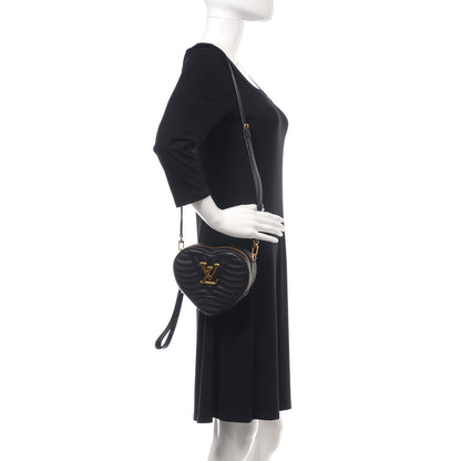 Louis Vuitton Calfskin New Wave Heart Bag Black 2 of 8