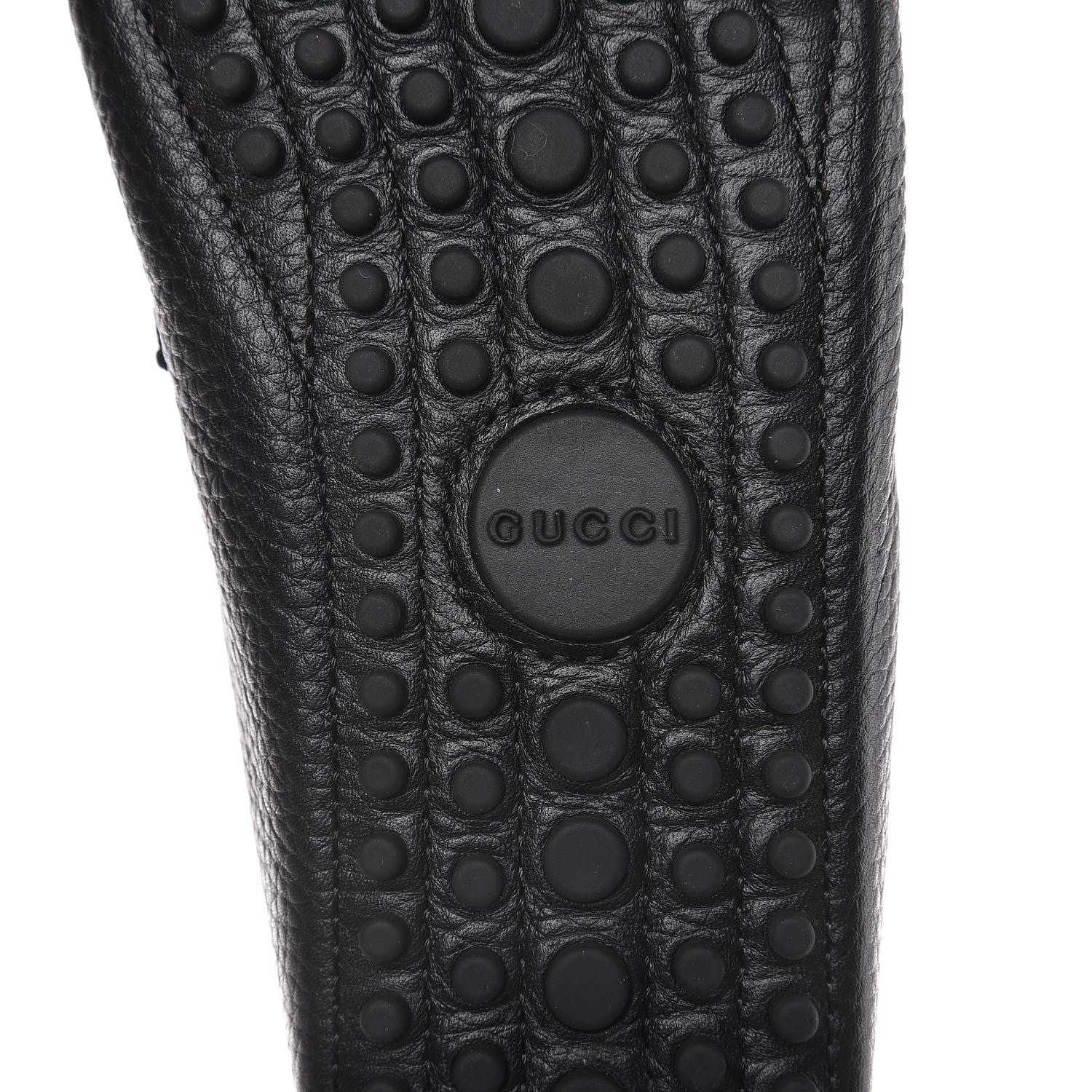 Gucci Road Calfskin Web Womens Horsebit Driver Loafers 35.5 Black 6 of 9