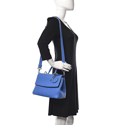Christian Dior Bullcalf Small Be Dior Flap Blue 2 of 12