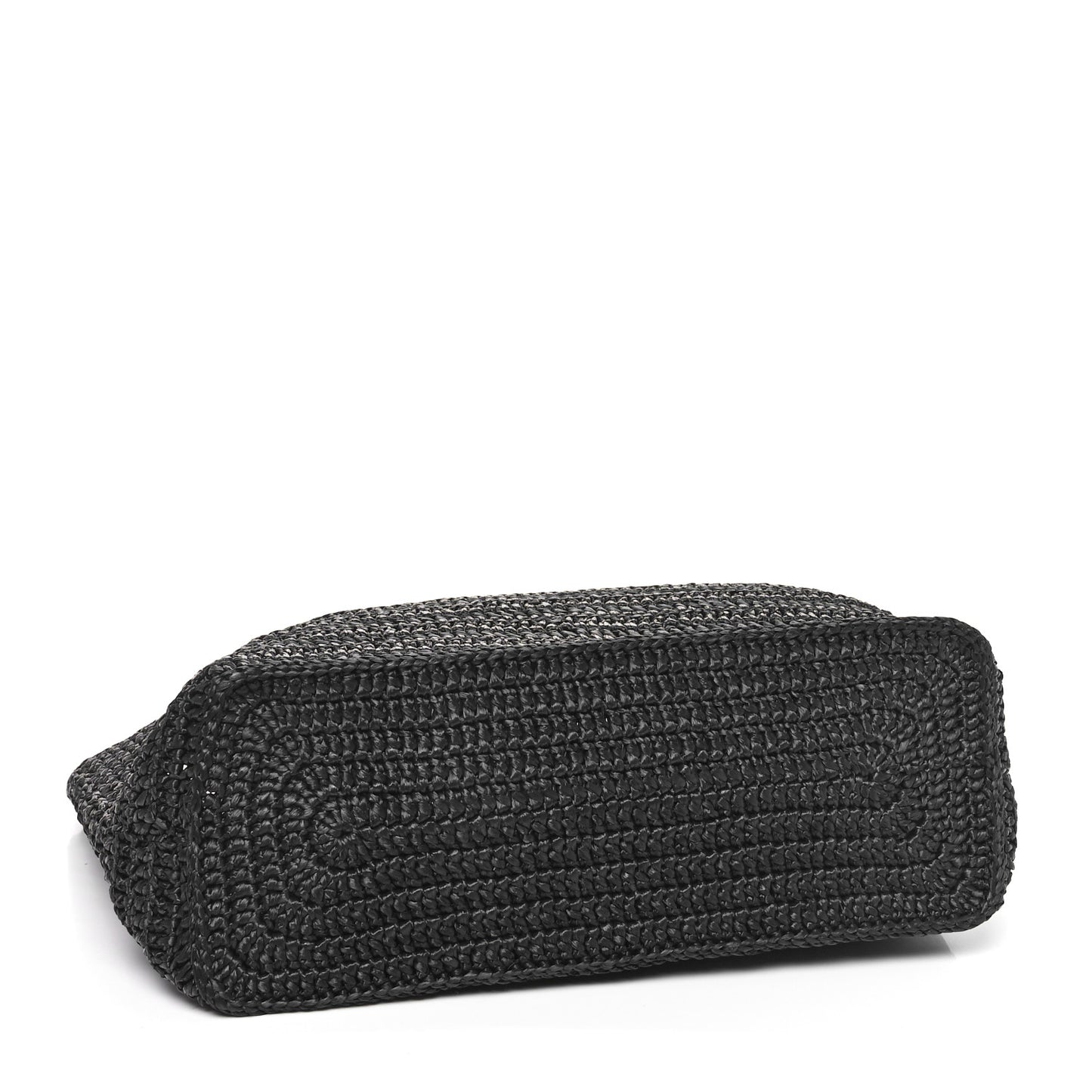 Raffia Rive Gauche Tote Black