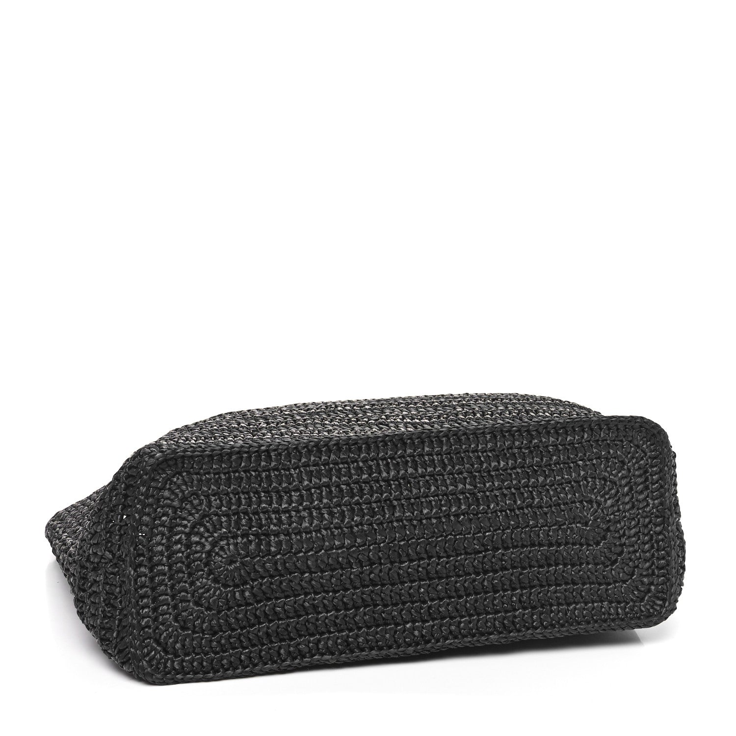 Saint Laurent Raffia Rive Gauche Tote Black 4 of 10