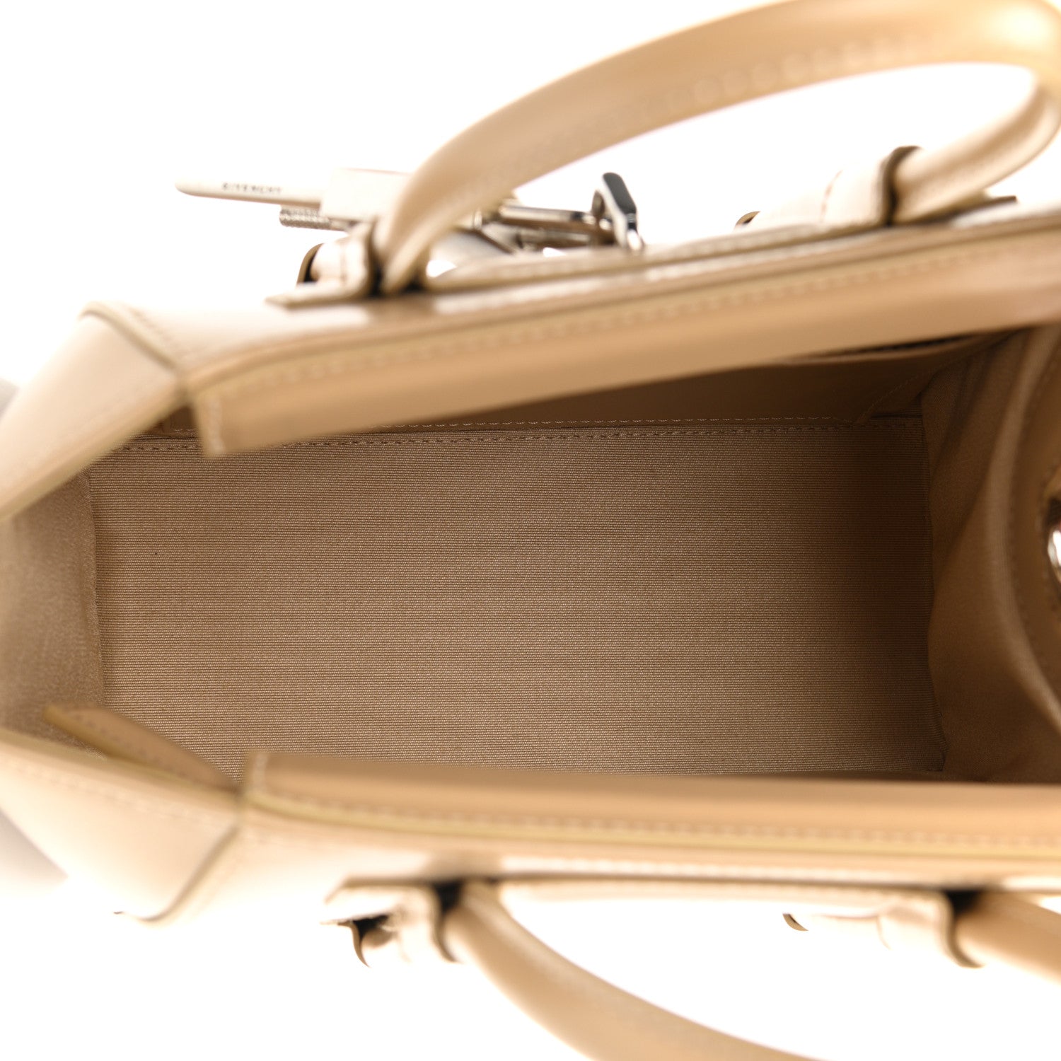 Givenchy Box Calfskin Mini Lock Antigona Shoulder Bag Beige Cappuccino 5 of 11