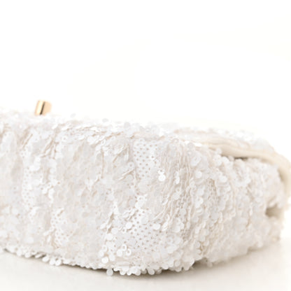 Chanel Sequin Mini Rectangular Flap White 10 of 11