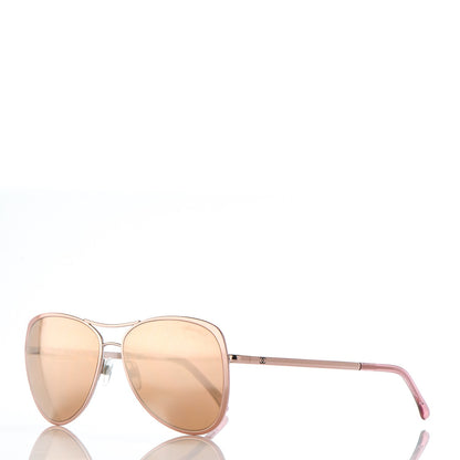 Chanel 18K Pilot Summer Sunglasses 4223 Pink Gold 1 of 9