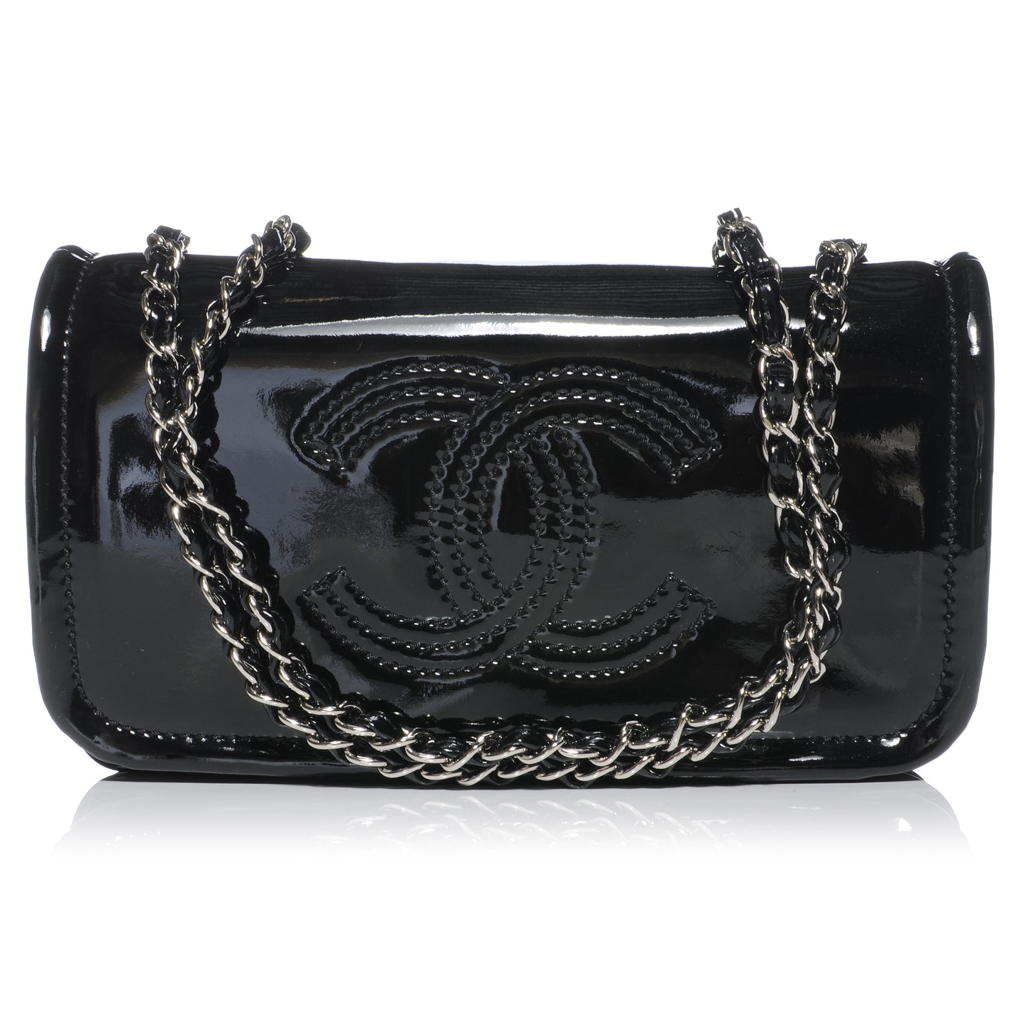 Vinyl Lipstick Flap Black