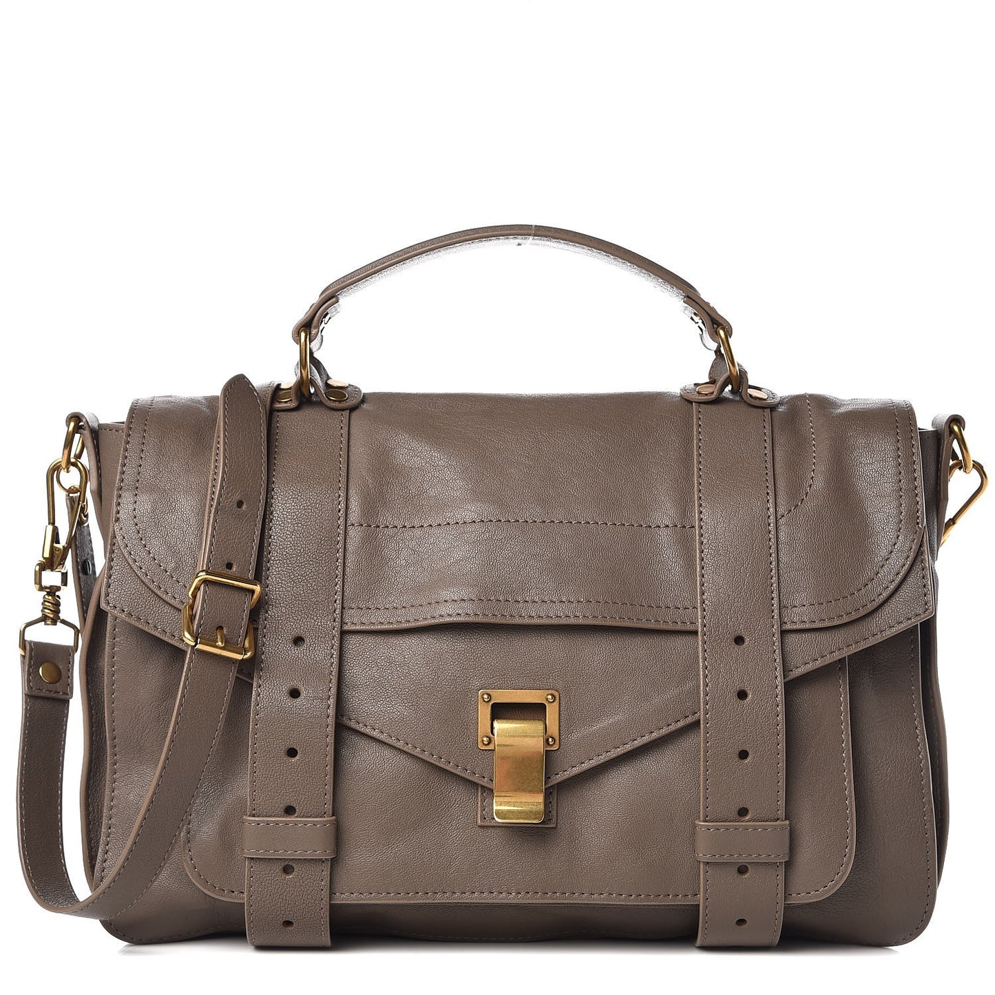 Lambskin Medium PS1 Satchel Smoke