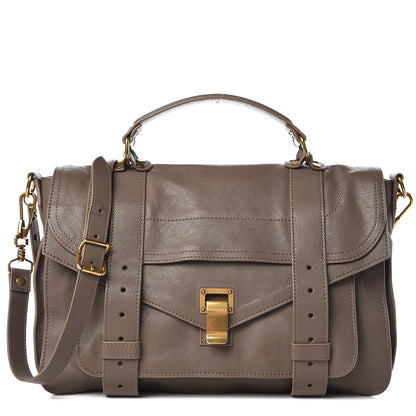 Proenza Schouler Lambskin Medium PS1 Satchel Smoke 1 of 8