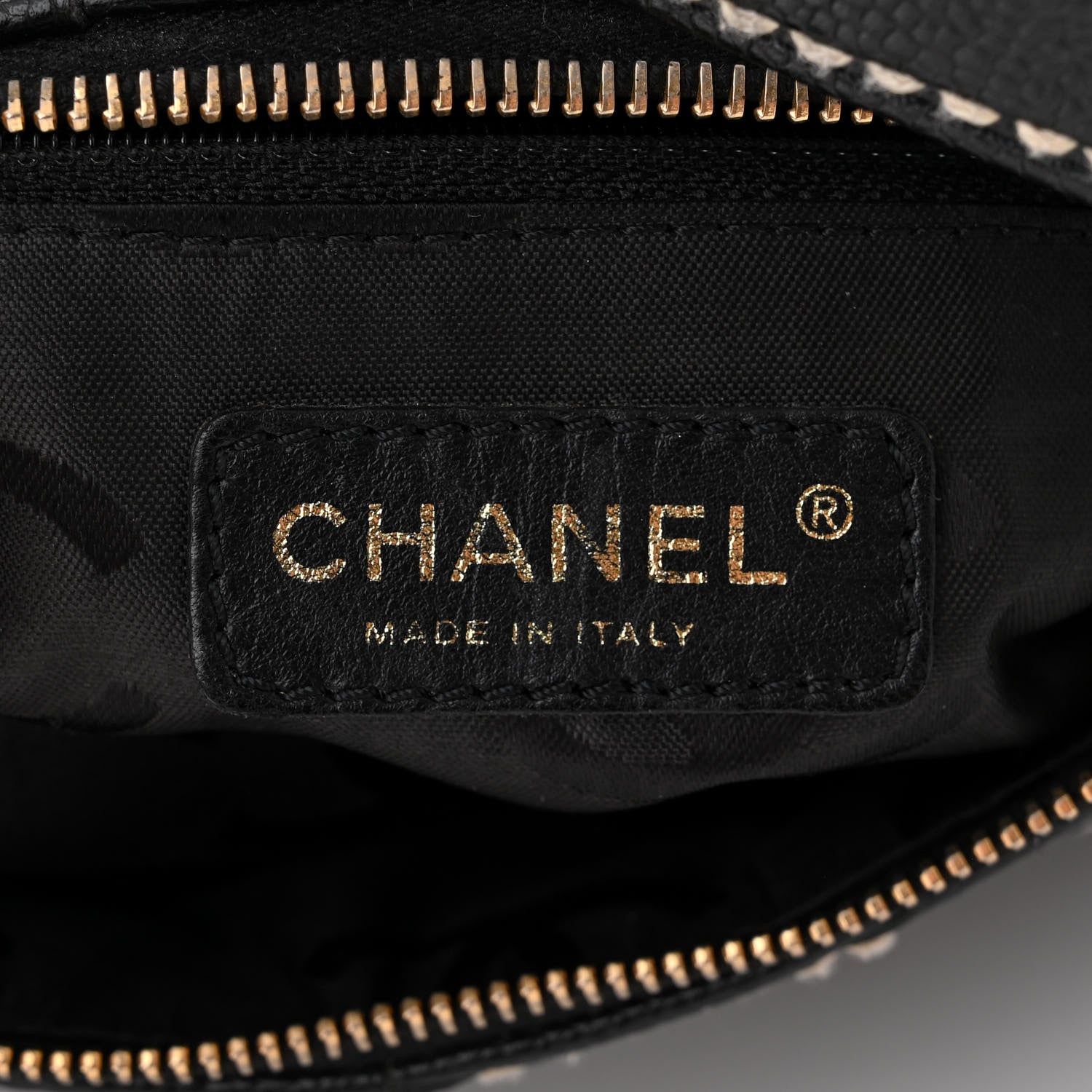 Chanel Caviar CC Stitched Medium Hobo Black 6 of 10