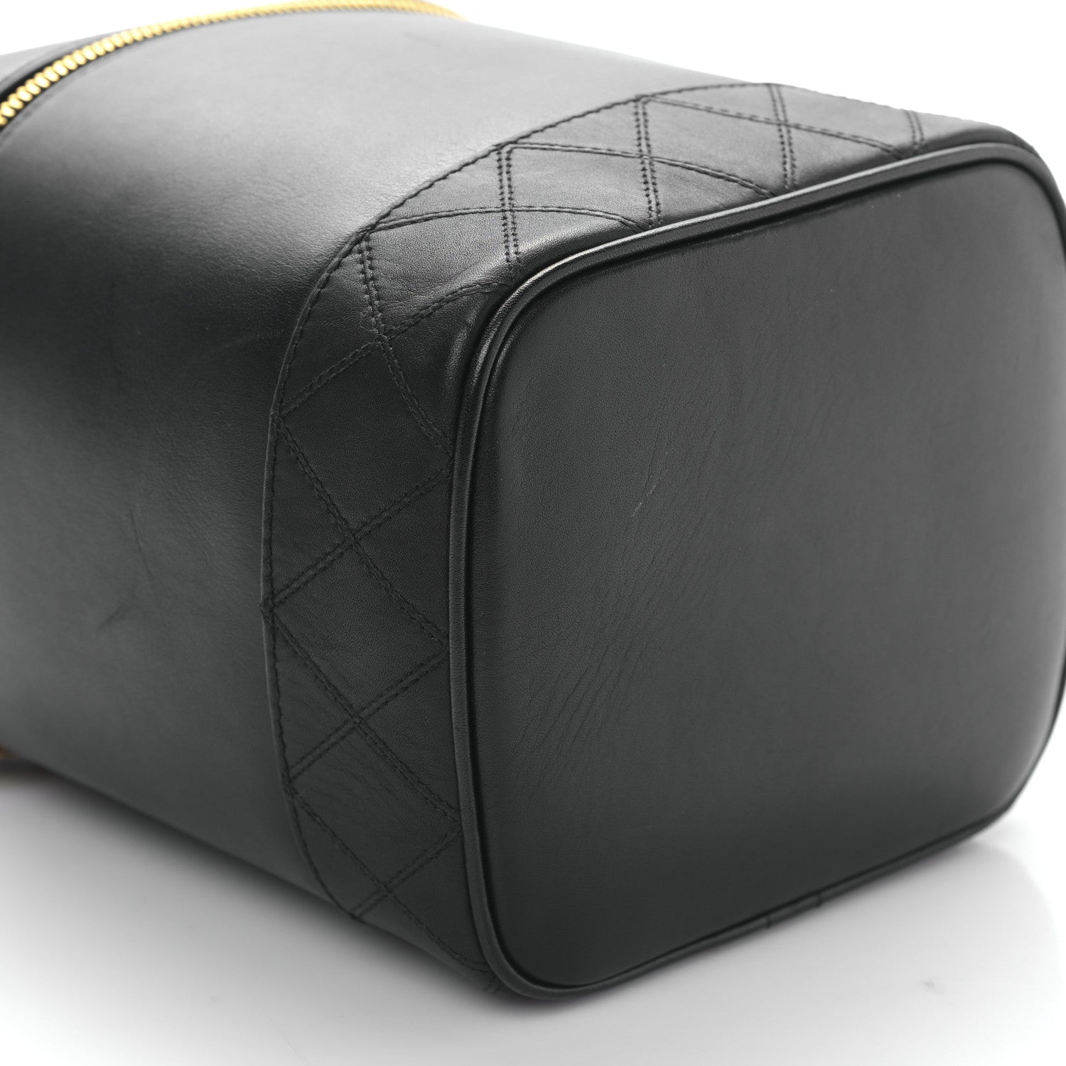 Chanel Lambskin Vanity Cosmetic Case Black 9 of 11