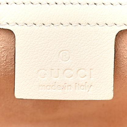 Gucci Vintage Effect Calfskin Matelasse Diagonal Small Torchon GG Marmont Shoulder Bag Blue Agata Mystic White 6 of 10
