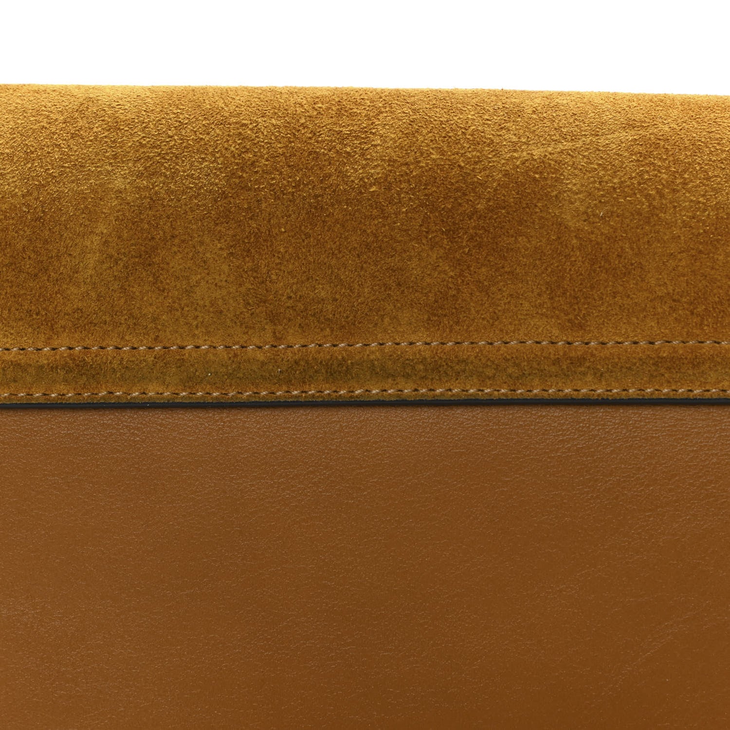 Chloe Suede Calfskin Small Faye Shoulder Bag Mustard Brown 11 of 11