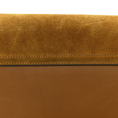 Chloe Suede Calfskin Small Faye Shoulder Bag Mustard Brown 11 of 11