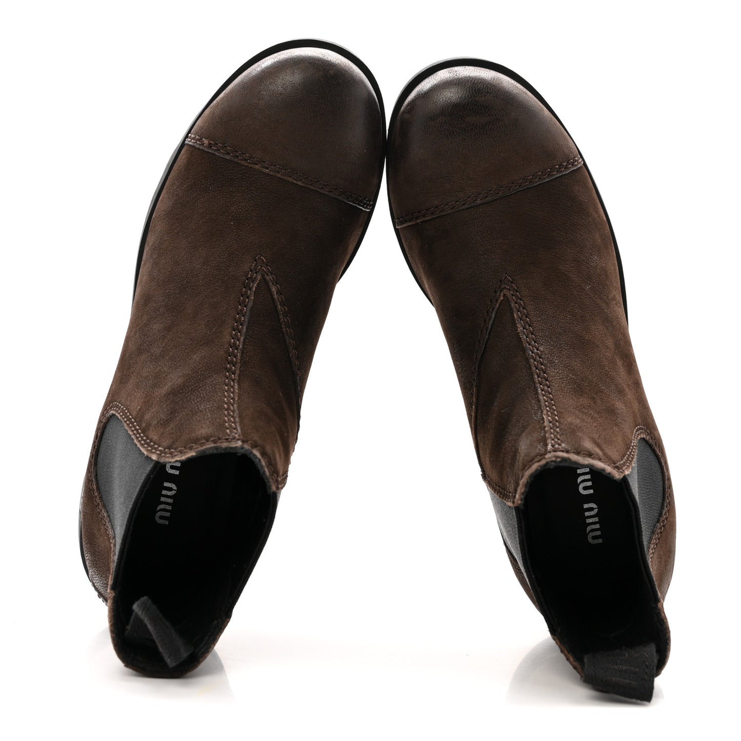 Suede Chelsea Boots 37.5 Dark Brown