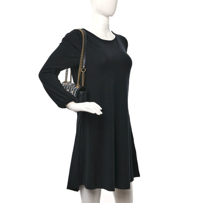 Gucci Calfskin Matelasse Studded Mini Pearly GG Marmont Shoulder Bag Black 2 of 10