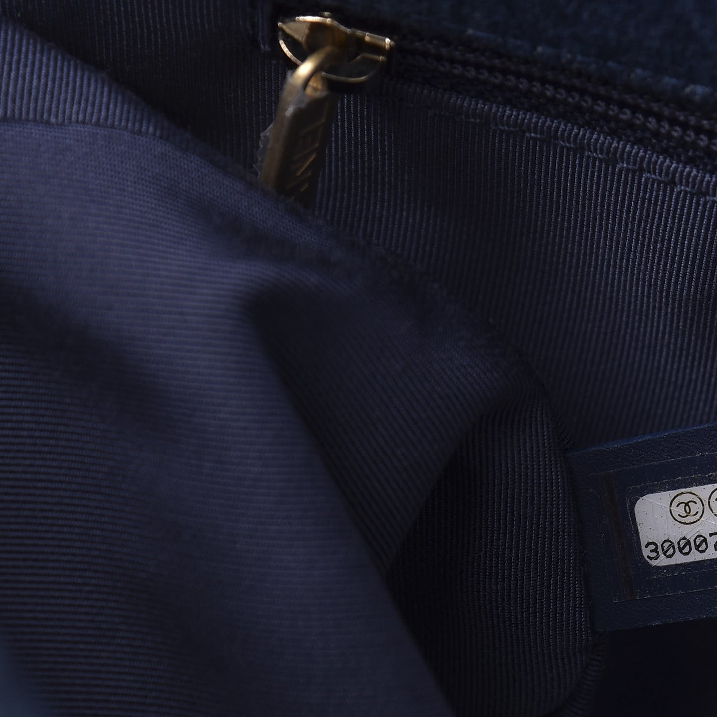 Denim Quilted Large Chanel 19 Flap Blue
