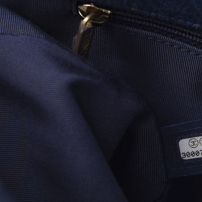 Chanel Denim Quilted Large Chanel 19 Flap Blue 9 of 10