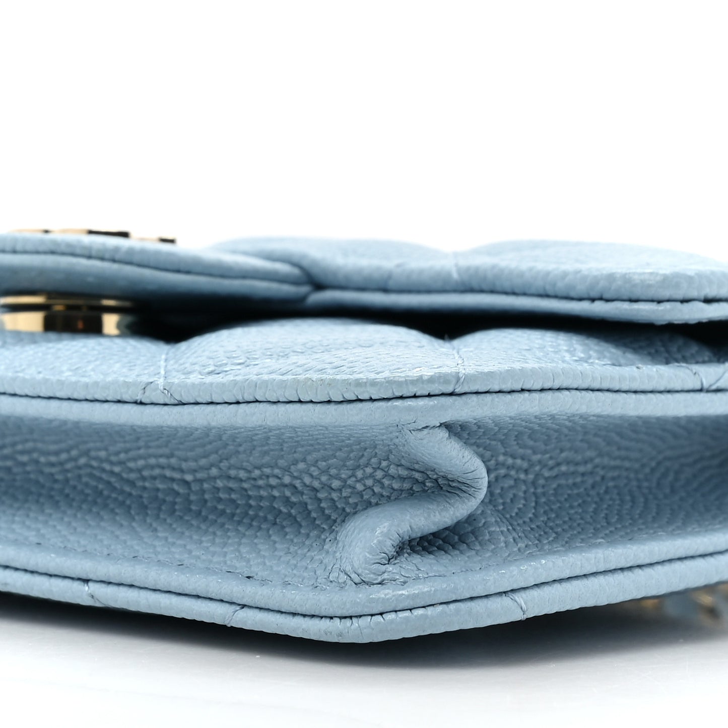 Caviar Quilted Mini Chain Bag Blue
