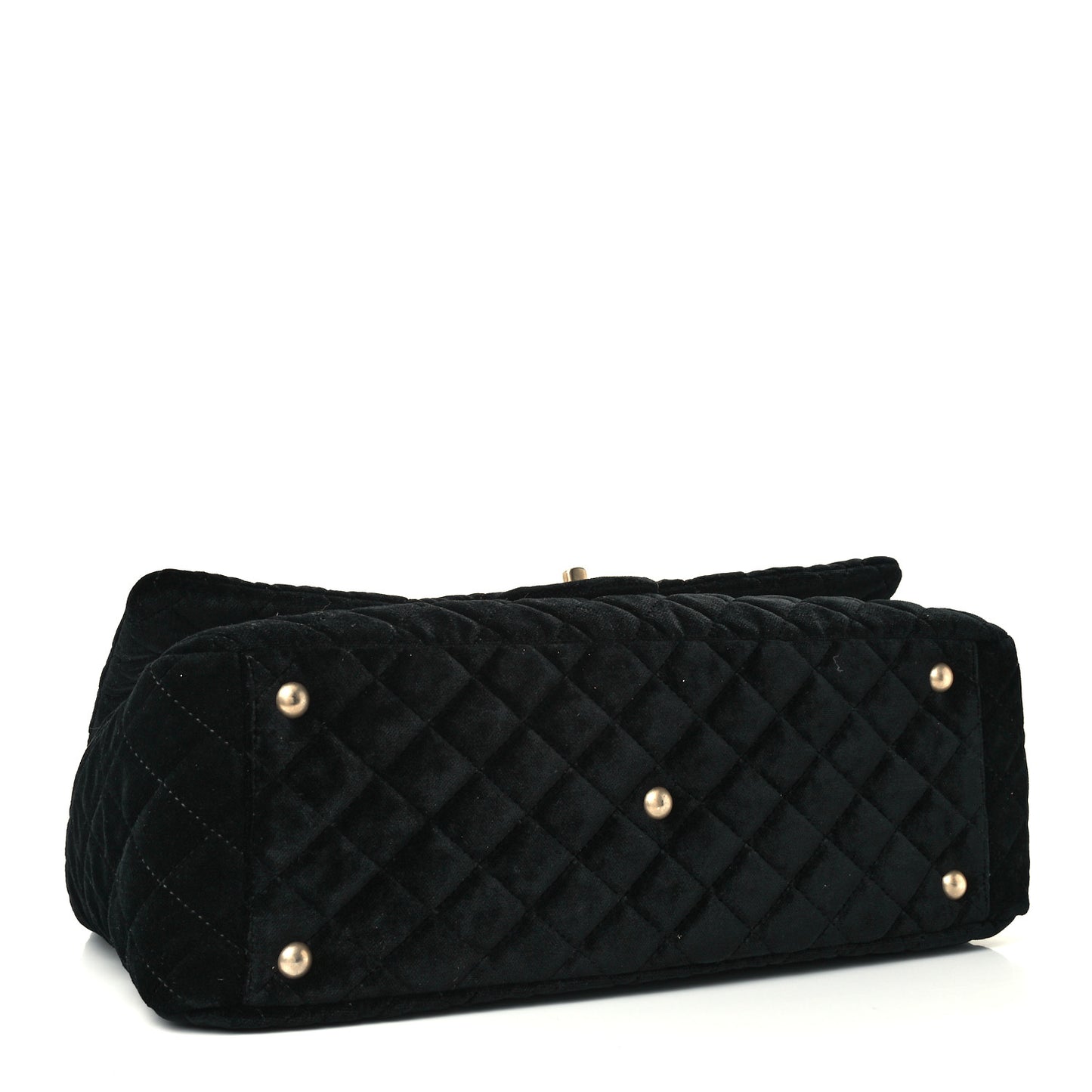 Suede Quilted XXL Travel Flap Bag Black
