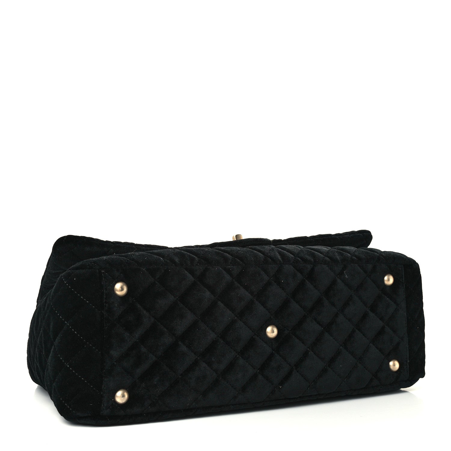 Chanel Suede Quilted XXL Travel Flap Bag Black 4 of 10