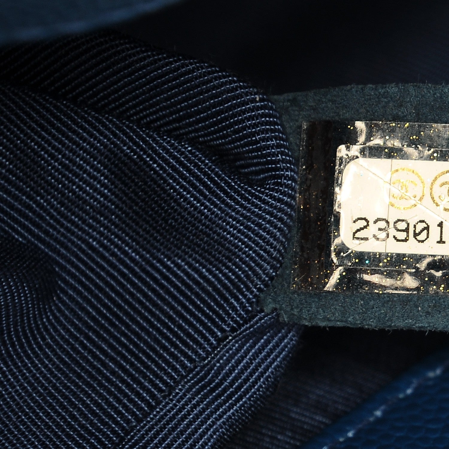 Chanel Caviar Quilted Medium Boy Flap Dark Blue 7 of 7