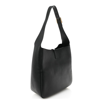 Saint Laurent Supple Calfskin Large Le 5 A 7 Soft Hobo Black 3 of 11