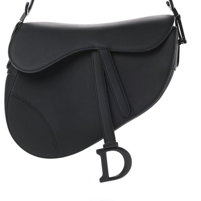 Christian Dior Ultra Matte Calfskin Saddle Bag Black 8 of 12