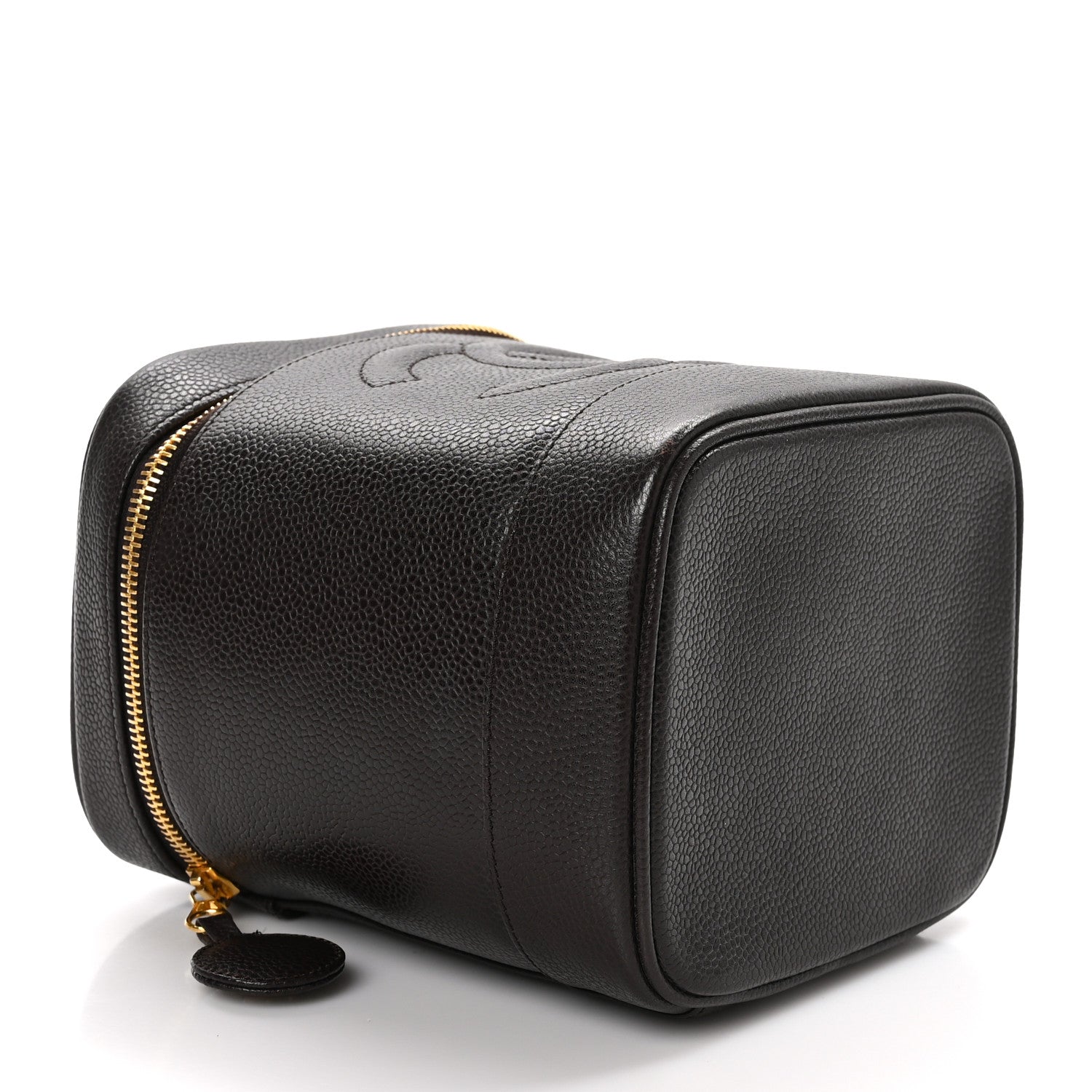 Chanel Caviar Vanity Cosmetic Case Brown 4 of 13