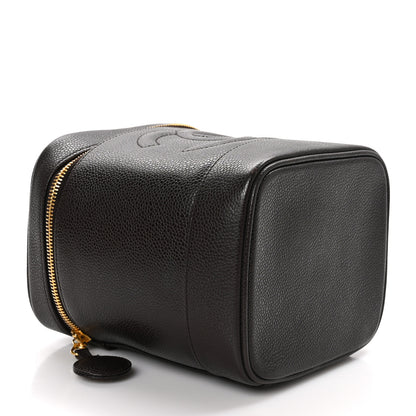 Chanel Caviar Vanity Cosmetic Case Brown 4 of 13