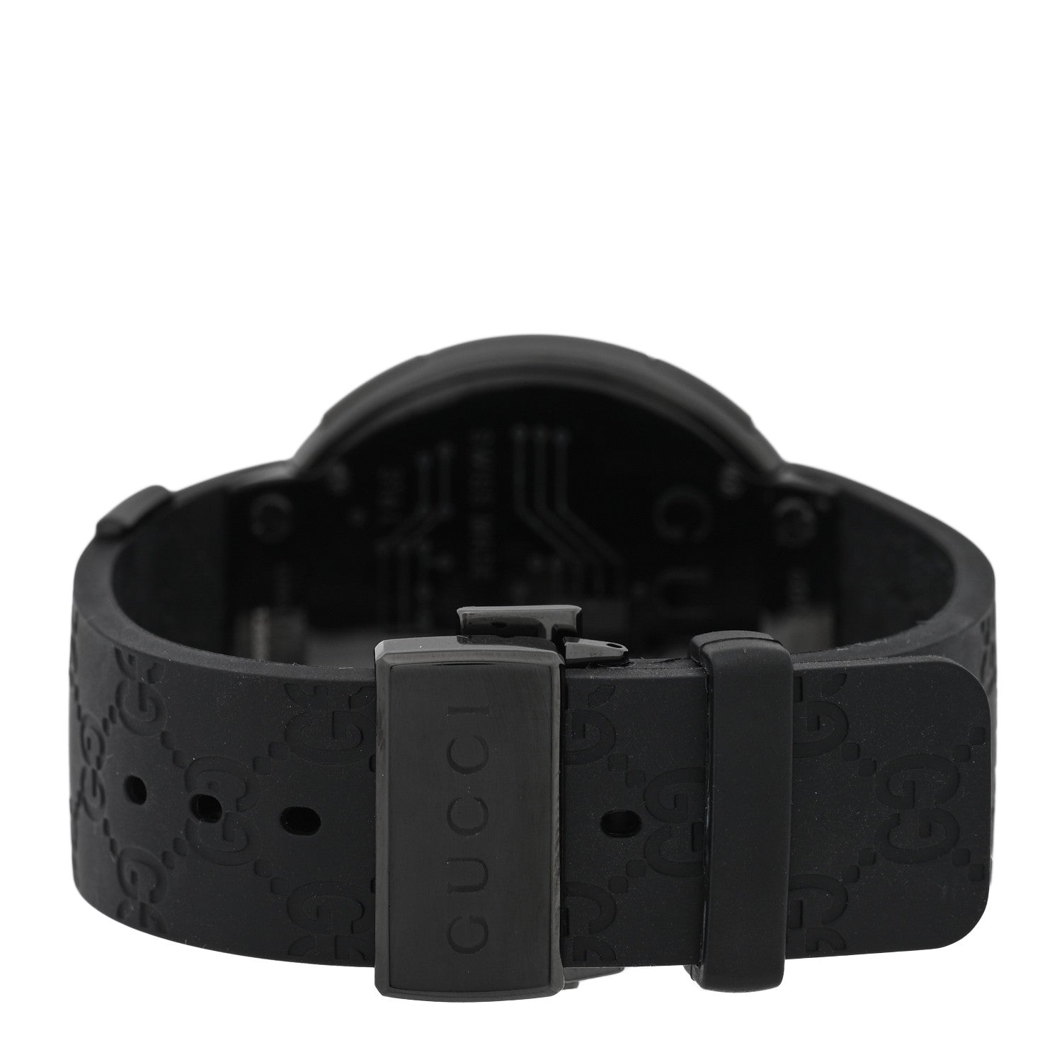 Gucci Stainless Steel Rubber 45mm Digital I-Gucci Web Watch Black 3 of 5