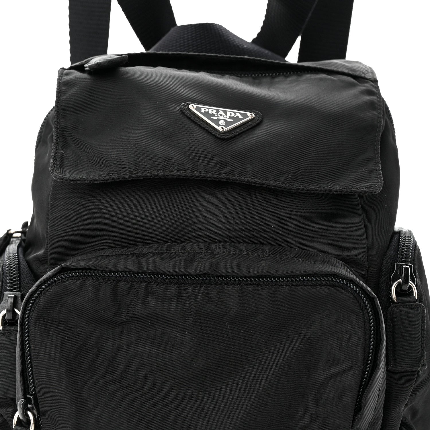 Prada Nylon Vela Mini Backpack Black 8 of 10