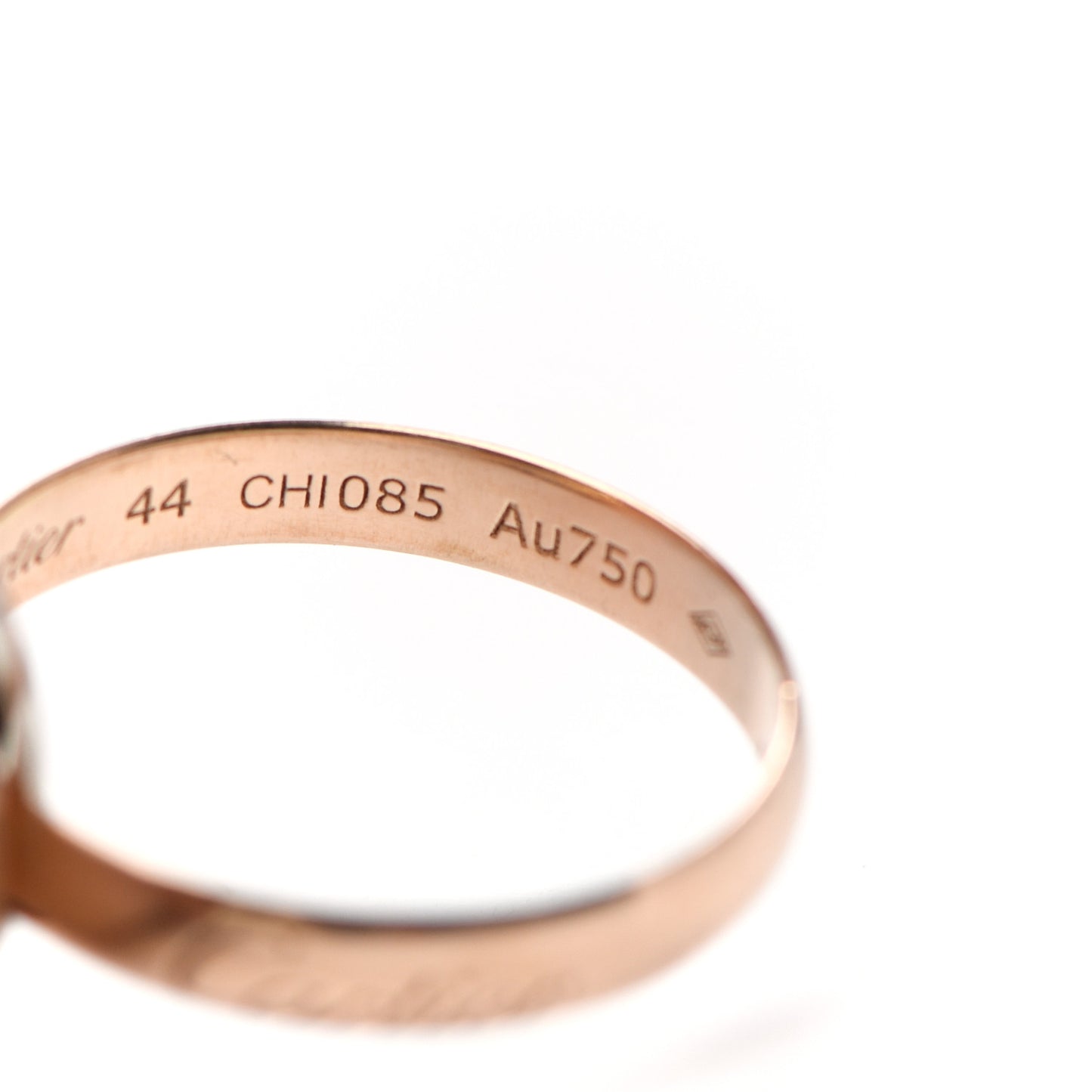 18K Pink Yellow White Gold Classic Trinity Ring 44 3