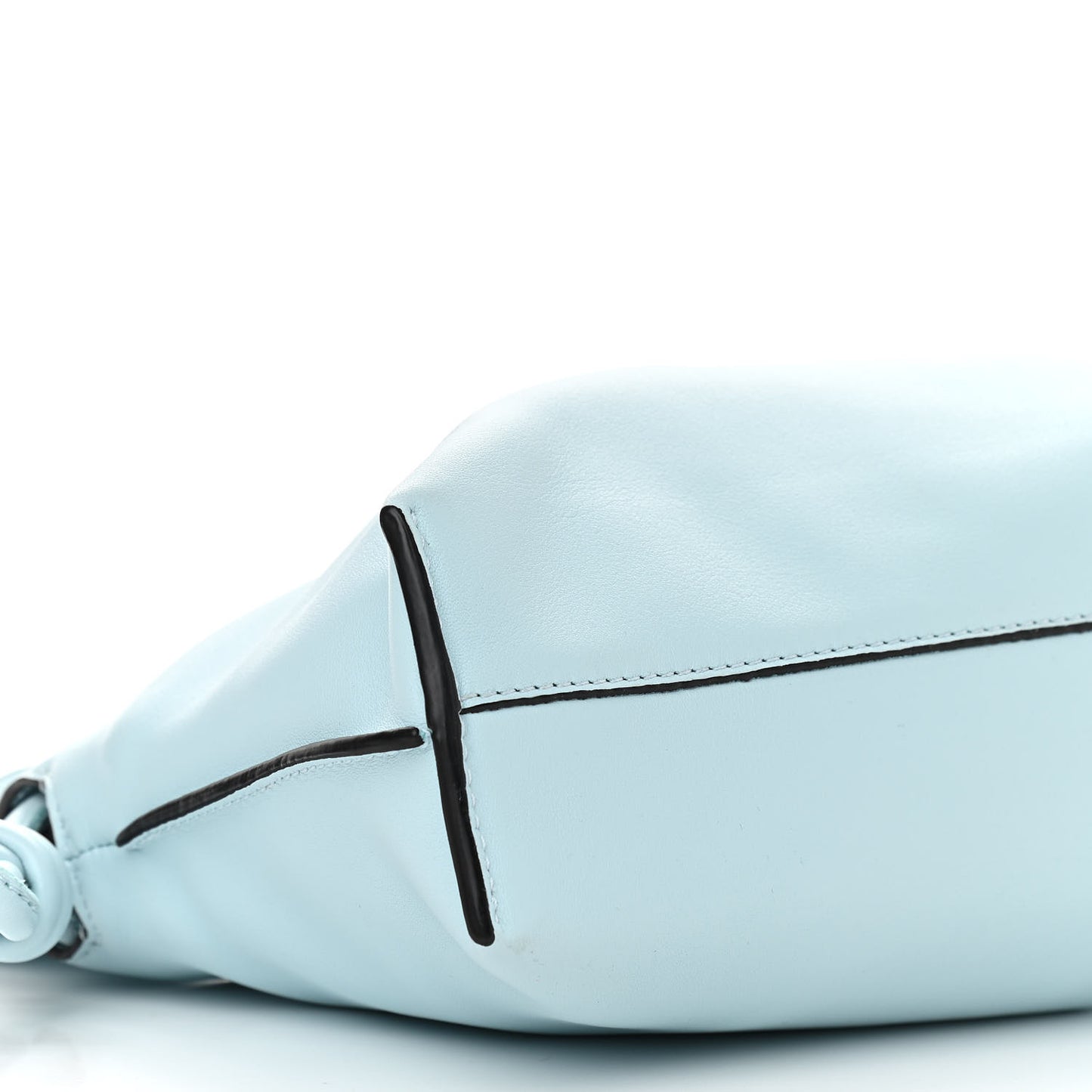 Calfskin Mini Flamenco Knot Bag Crystal Blue