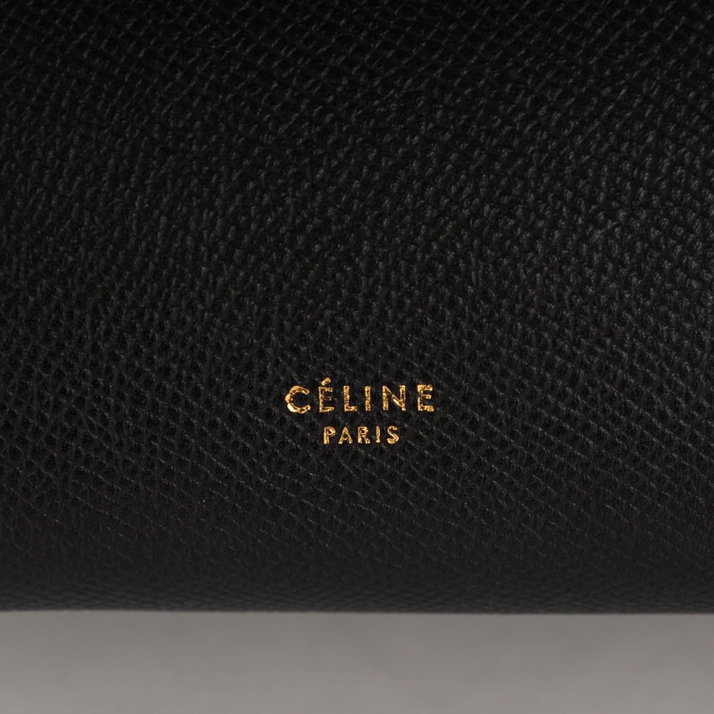 Grained Calfskin Mini Belt Bag Black