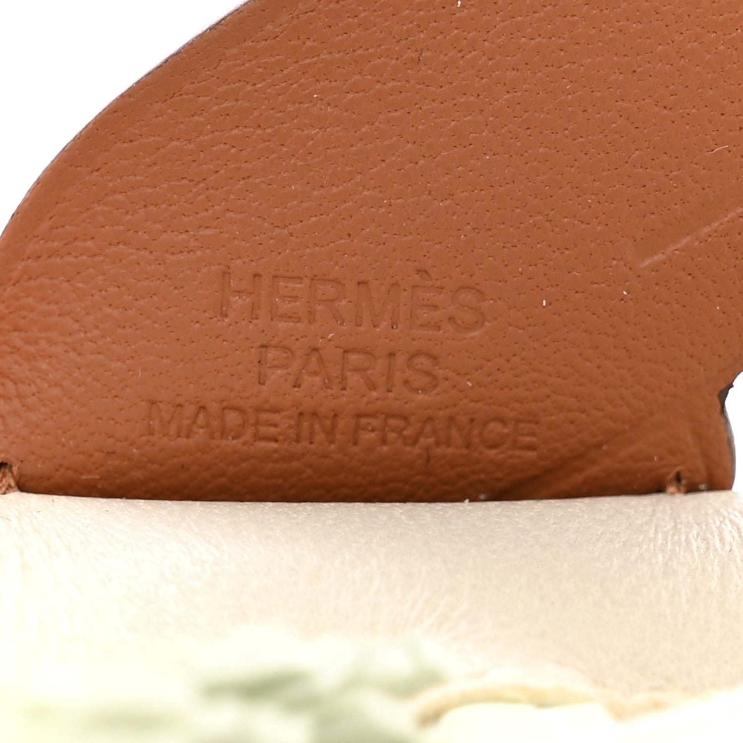 Hermes Milo Lambskin Grigri Rodeo Pegase Horse Bag Charm PM Craie Vert Fizz Gold 3 of 6