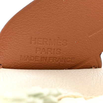 Hermes Milo Lambskin Grigri Rodeo Pegase Horse Bag Charm PM Craie Vert Fizz Gold 3 of 6