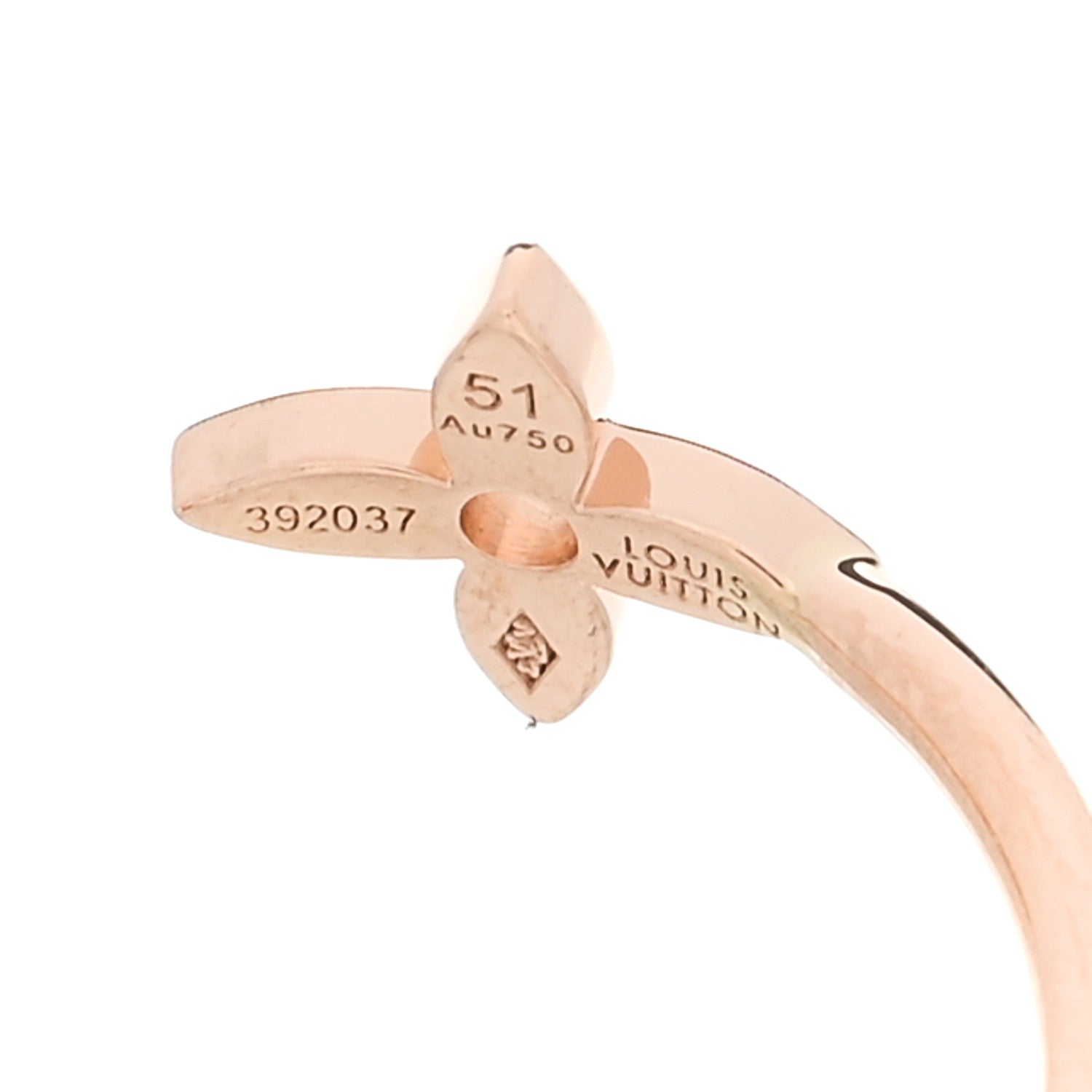 Louis Vuitton 18K Yellow Pink White Gold Diamond Idylle Blossom Ring 3 Set 51 5.75 5 of 6